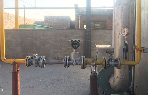 溫壓補償型旋進旋渦流量計現場安裝使用圖